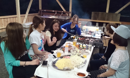 天狗温泉　浅間山荘 BBQ